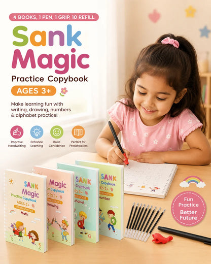 Sank Magic Practice Copybook (Bundle of 4 )