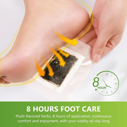 20Pcs Premium Organic Ginger Foot Patches – Natural Body Detox, Stress Relief & Better Sleep Support (Black)