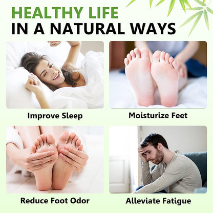 20Pcs Premium Organic Ginger Foot Patches – Natural Body Detox, Stress Relief & Better Sleep Support (Black)